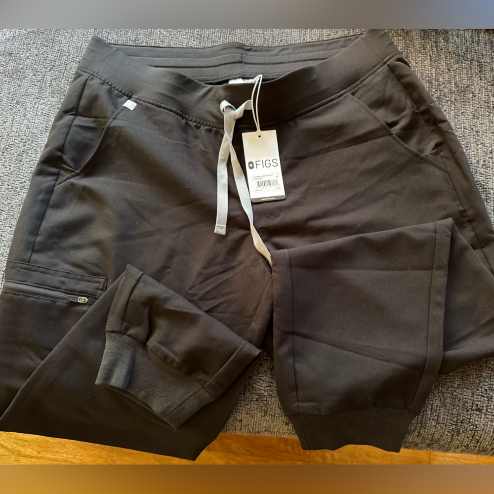 Figs Black Zamora Jogger Scrub Pants
